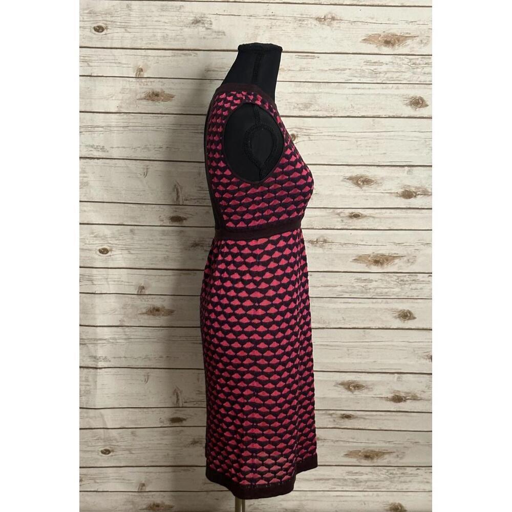 M Missoni pink/brown geometric sleeveless open back knit midi dress Size IT 40/4 - Picture 3 of 8